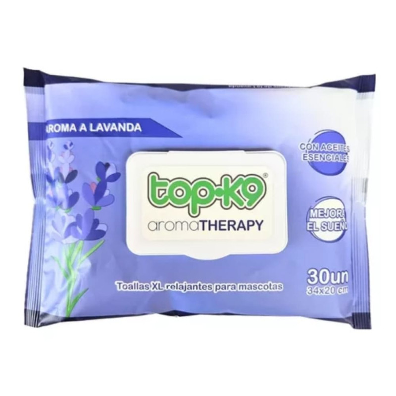 Toallitas Húmedas Therapy Lavanda 30 Unidades Top K9
