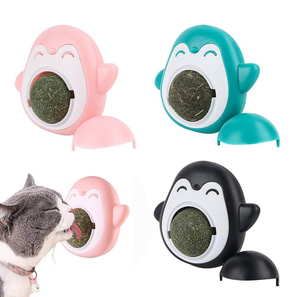 Juguete para Gato Bola de Catnip Pinguino (QQ0012)