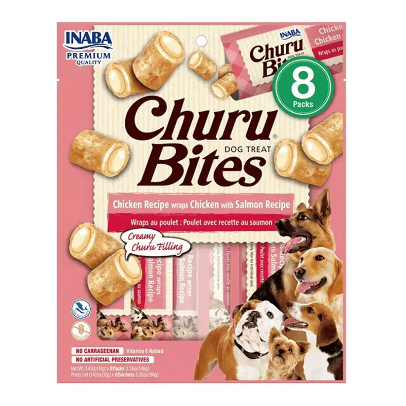 Churu Bites Perro Pollo Salmón 8 Tubos