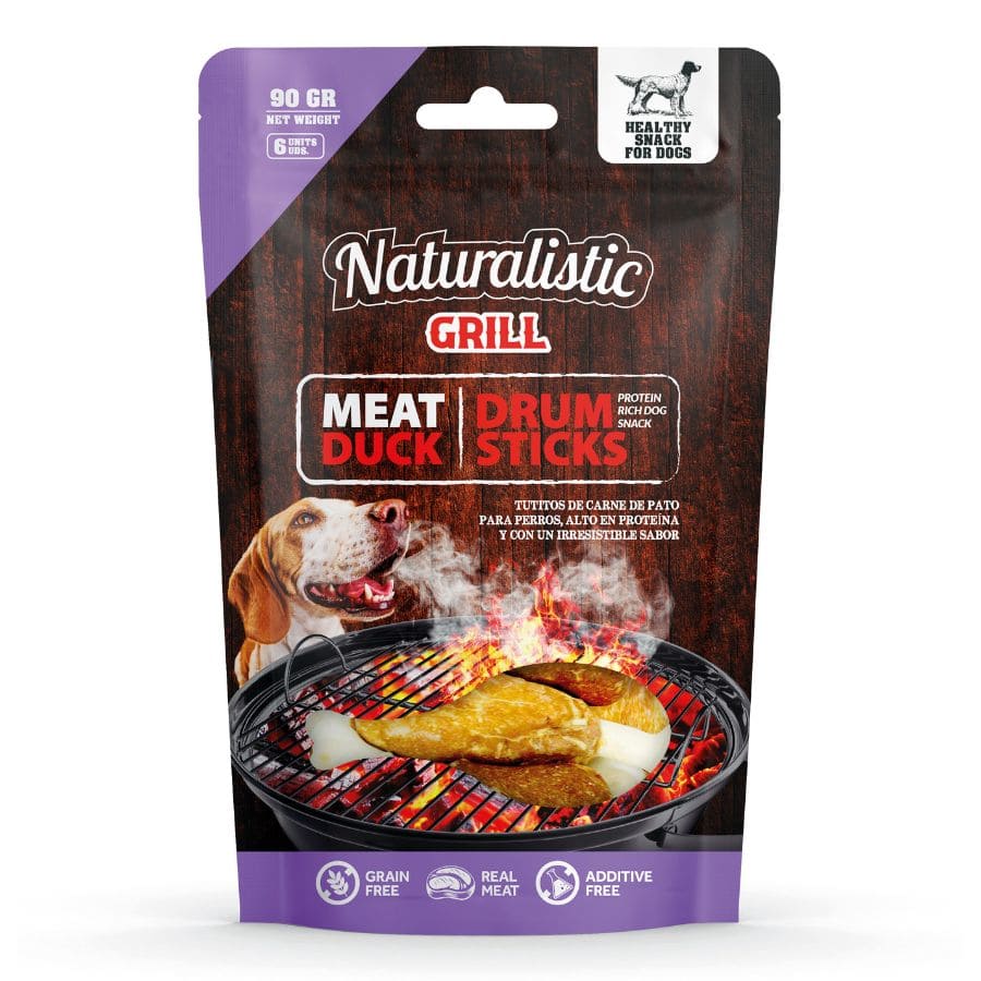 Naturalistic Snack Meat Duck Drum Stick 6 Unidades