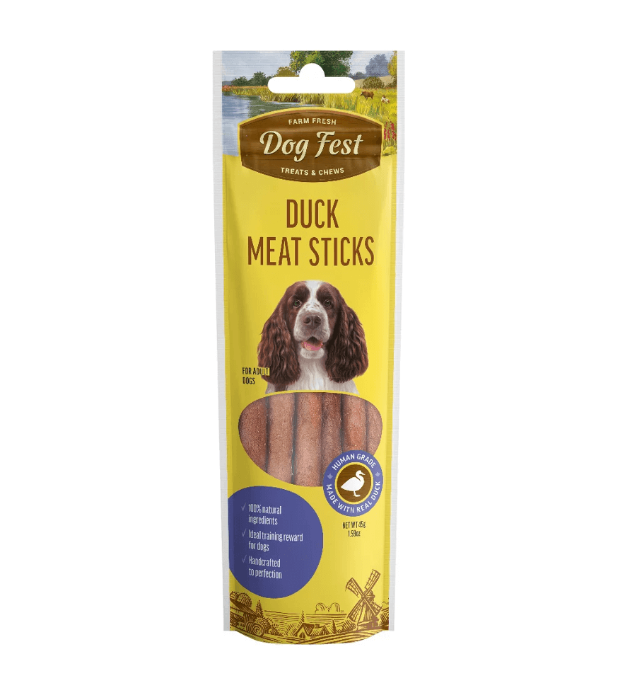 Snack Dog Fest Sticks De Carne De Pato