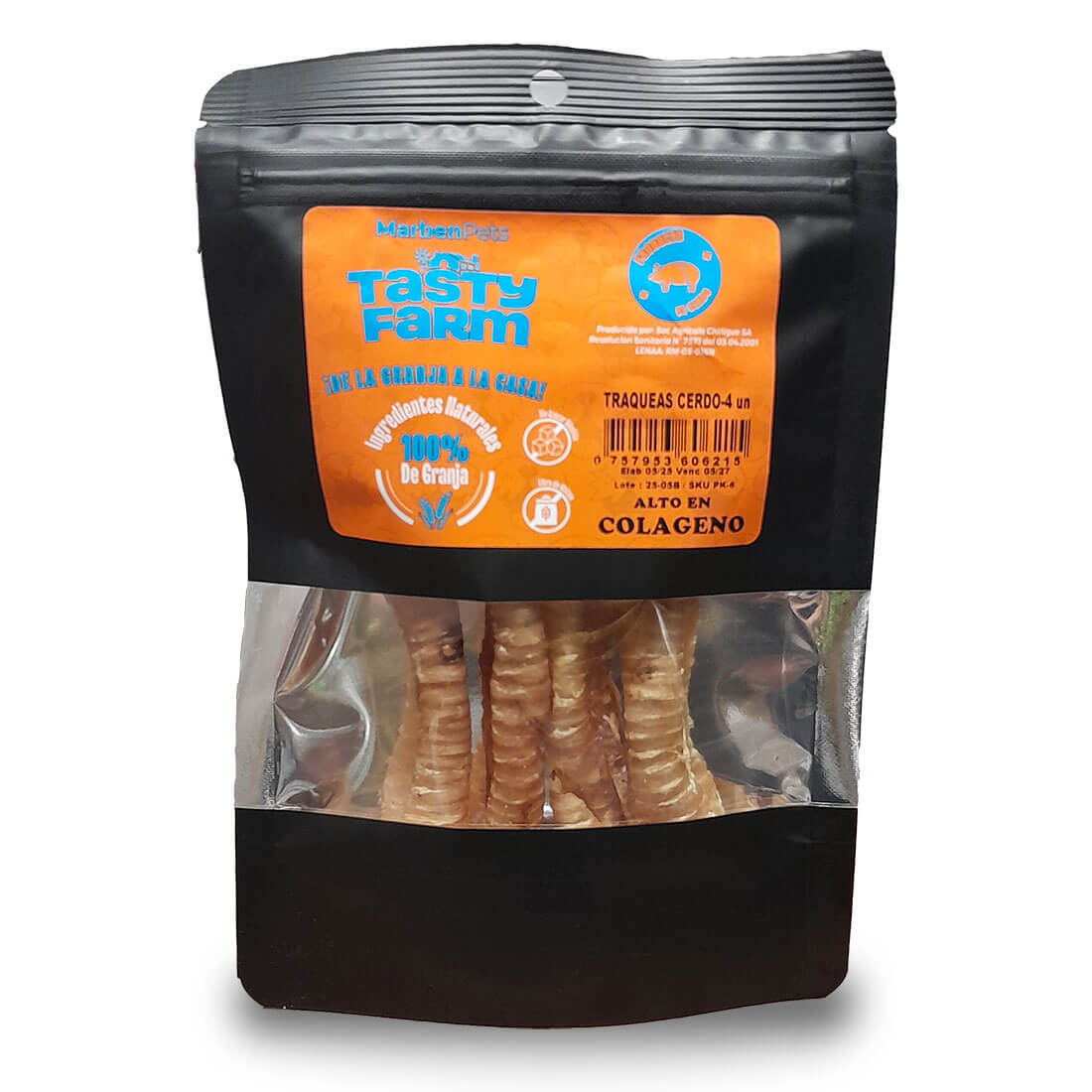 Tráqueas de Cerdo Tasty Farme 5 Unidades