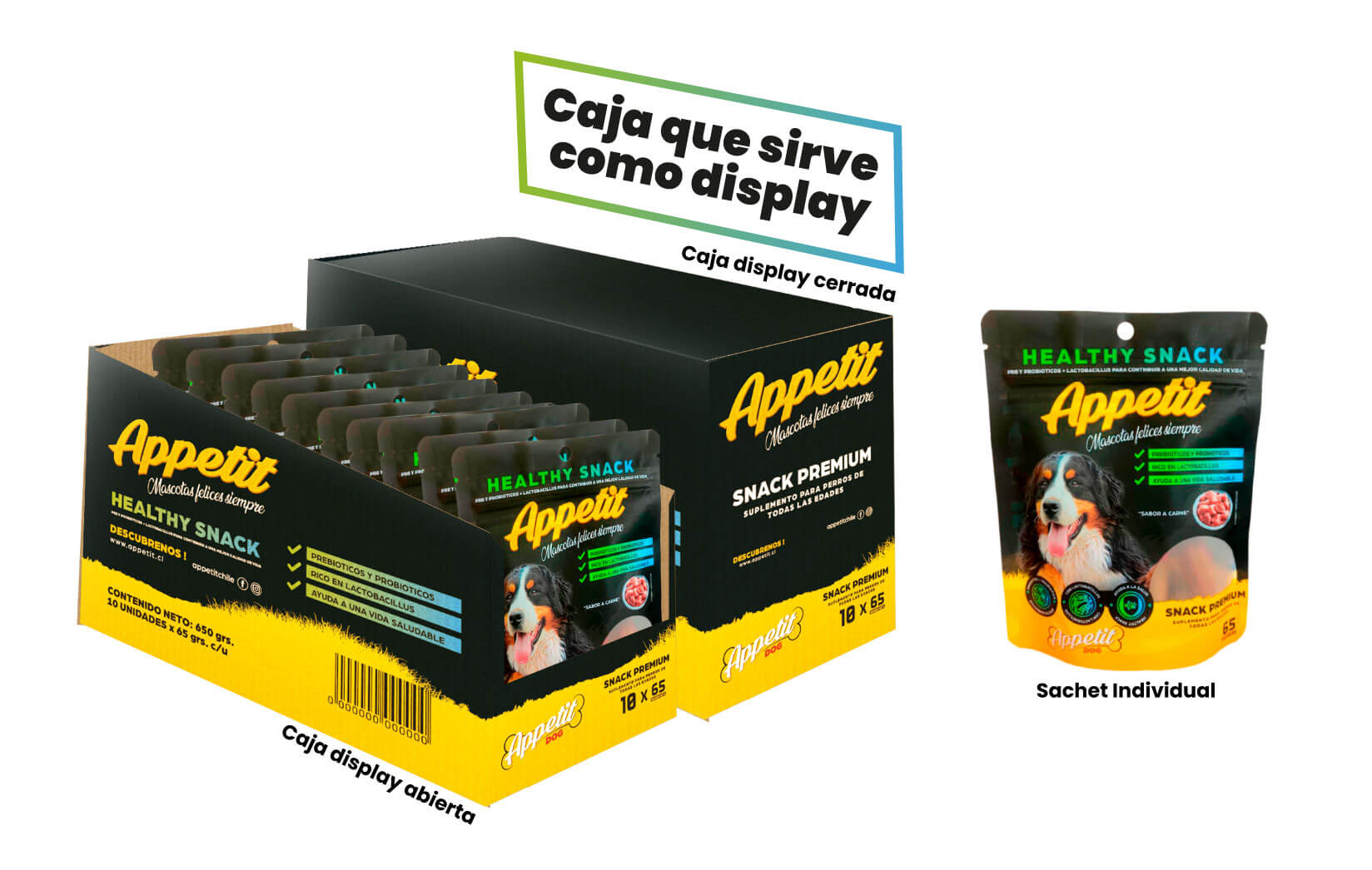 Caja Snack para Perro Appetit 10 Unidades