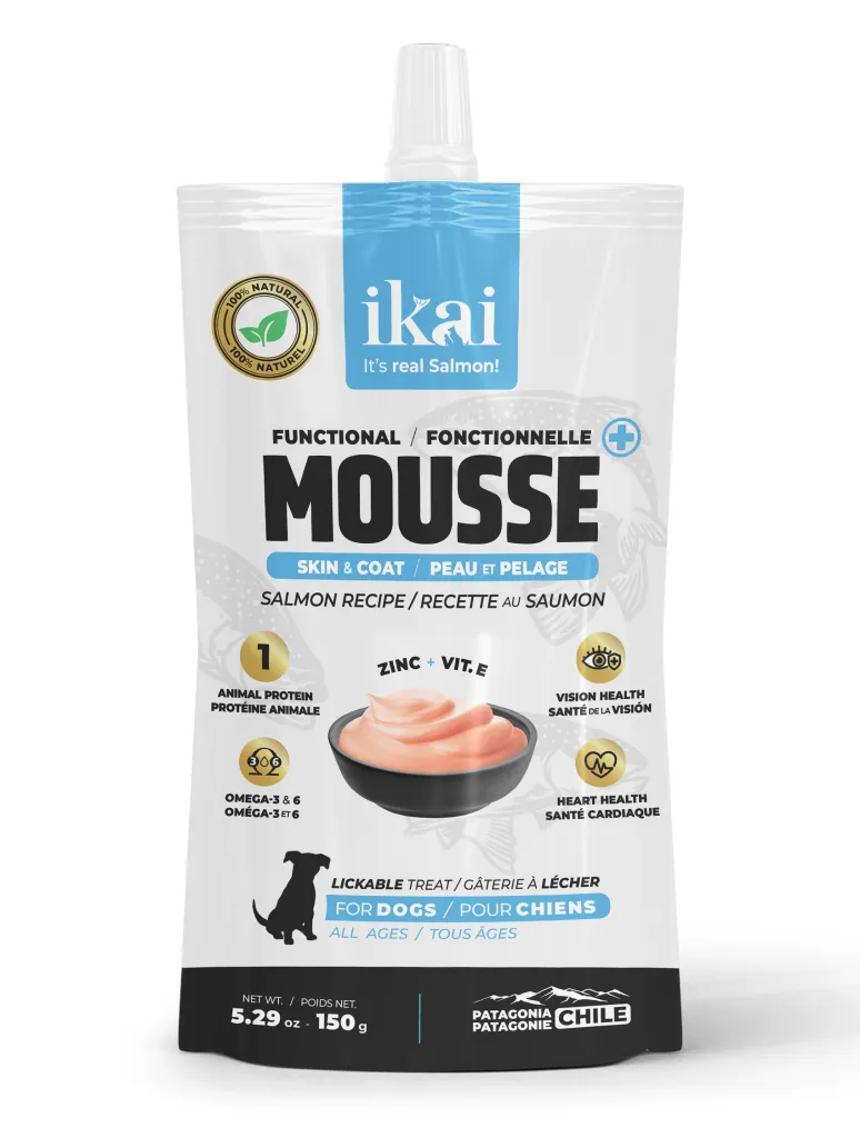Snack Ikai Mousse De Salmon Piel Y Pelaje