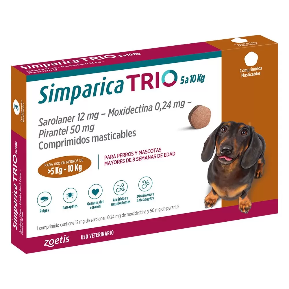Simparica Trio 3 Comprimidos 5 - Café