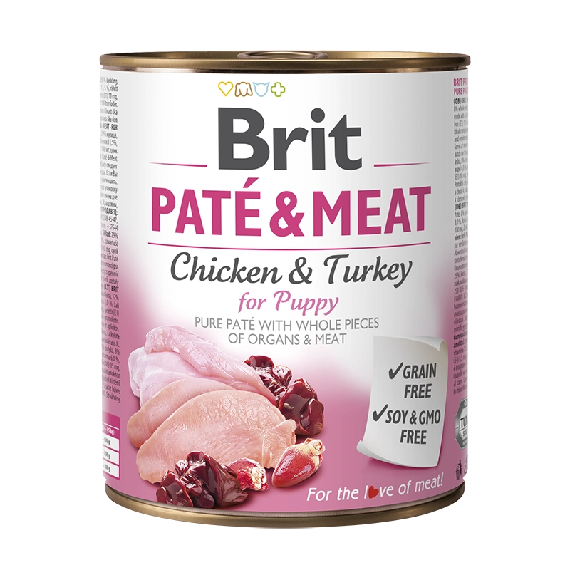 Lata Brit Care Pate & Meat Puppy Chicken Turkey