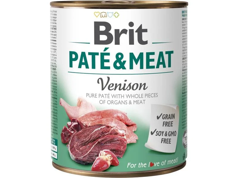 Lata para Perros Brit Care Pate & Meat Venison