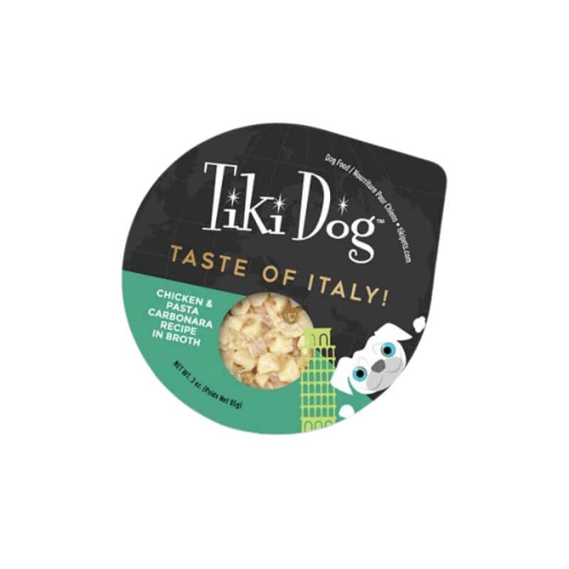 Húmedo Tiki Dog Chicken Pasta Carbonara