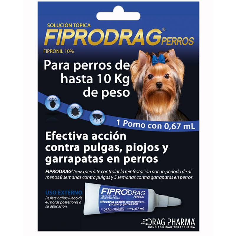 Pipeta Fiprodrag Perros hasta – 1 unidad