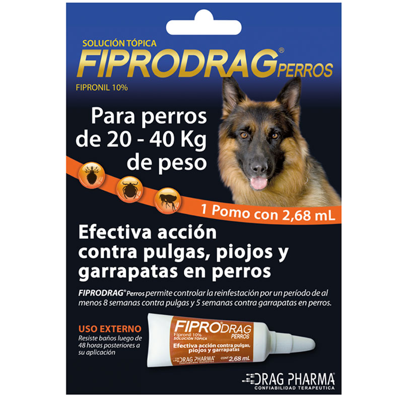 Pipeta Fiprodrag Perros de 20- Unidad