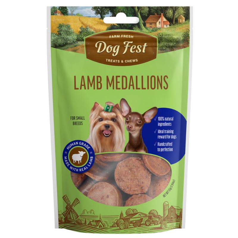 Snack Perro Dog Fest Medallones de Cordero