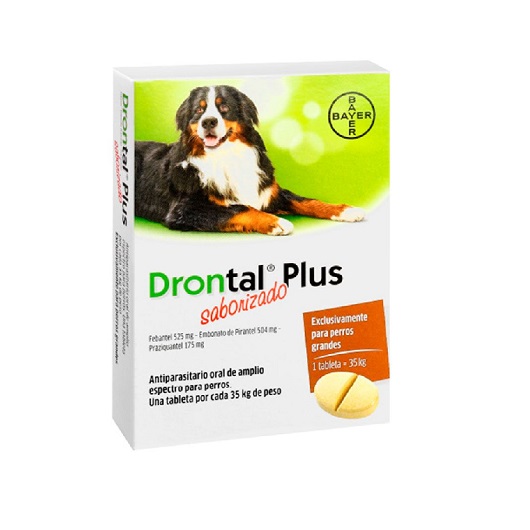 Antiparasitario Drontal Plus Perro (Hasta )