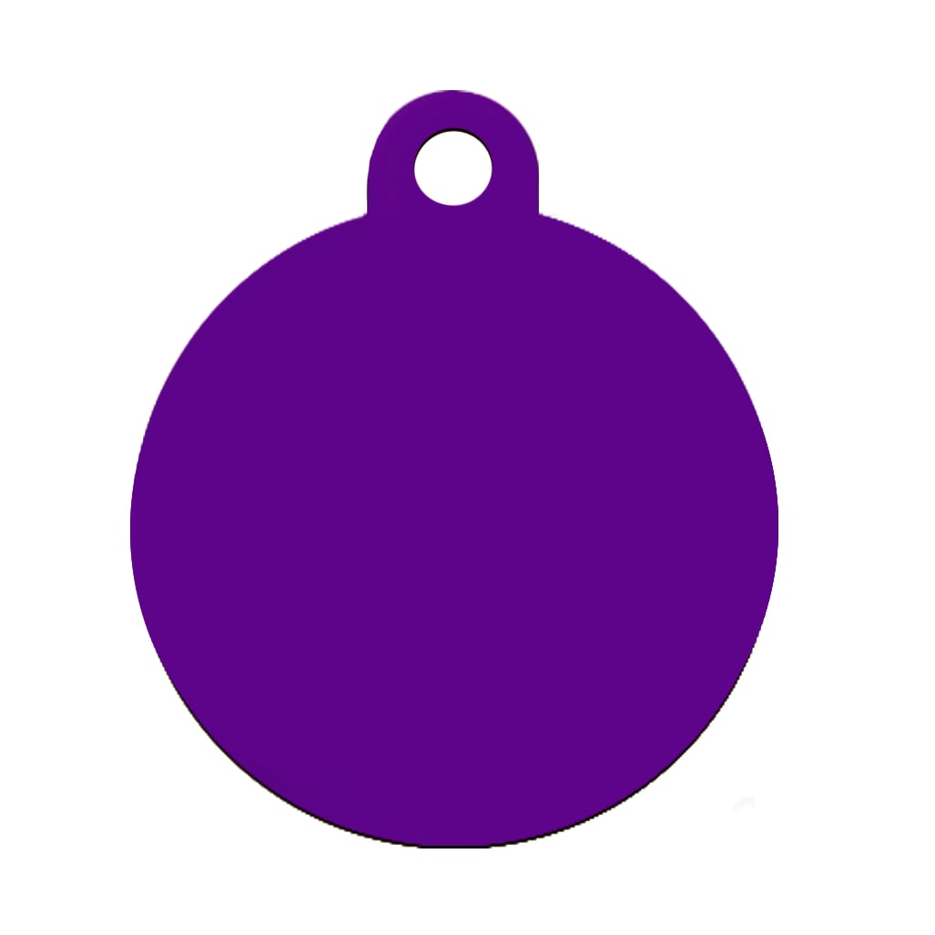 Plaquita / Placa Morada Grande Hueso