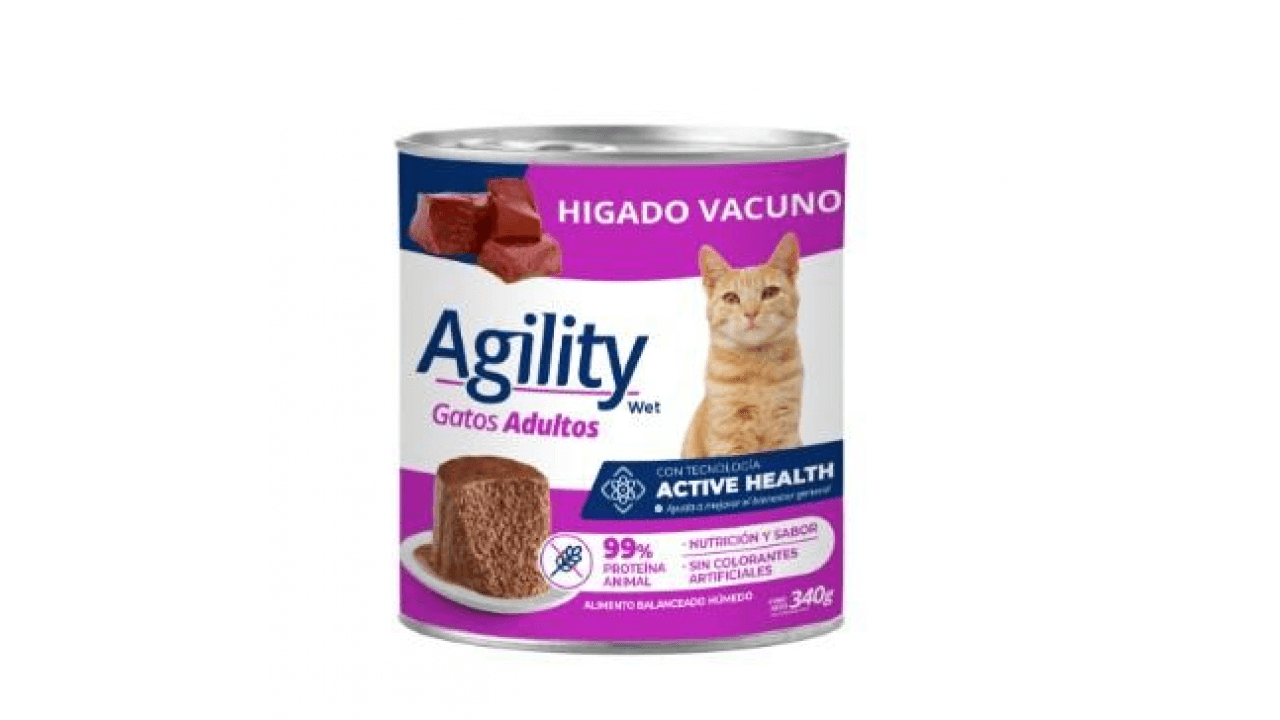 Lata Agility Gato Adulto Hígado Vacuno
