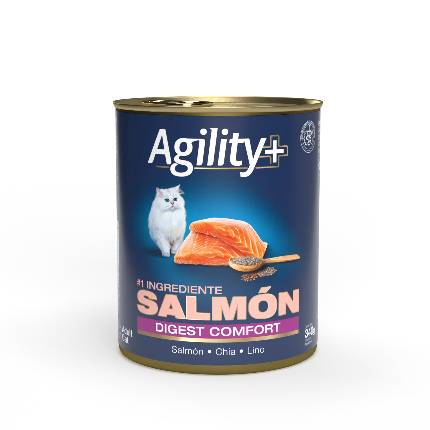Lata Agility Gato Adulto Salmón Digest Confort