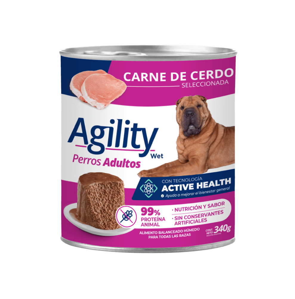 Lata Agility Perro Carne de Cerdo