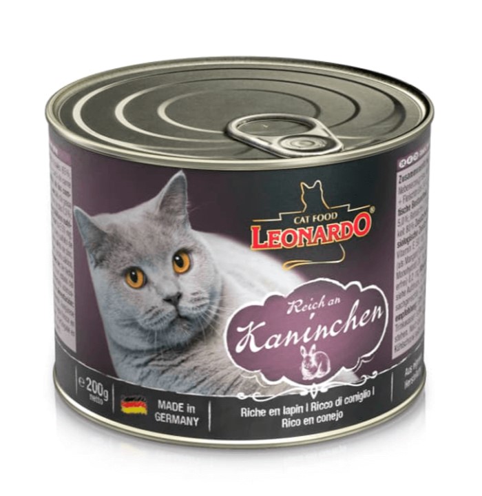 Lata Leonardo Gato Quality Selection Conejo