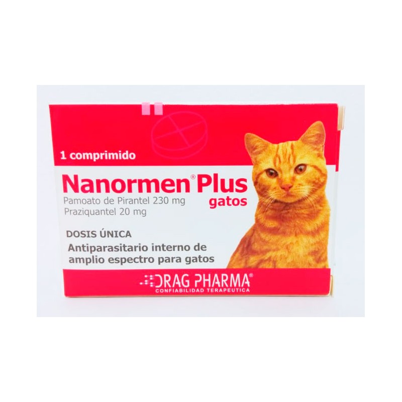 Antiparasitario Interno Nanormen Plus Gato Unidad
