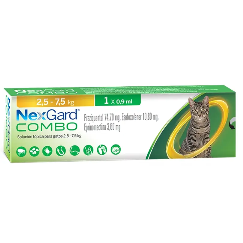 NexGard Gato Combo 2,5 a Solución Tópica Amplio Espectro