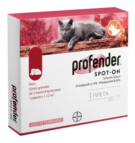 Antiparasitario Profender Spot 5 a 1 Unidad