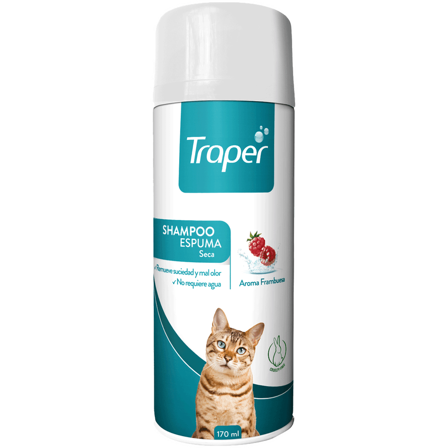 Shampoo Espuma Seco Gato Traper