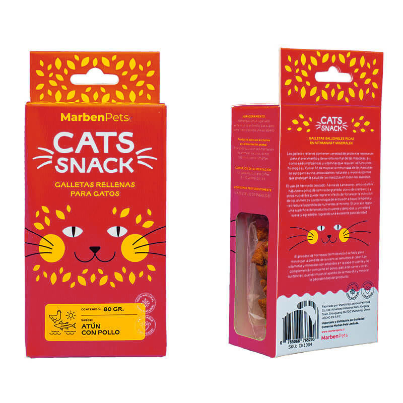 Cat Snack Galletas Rellenas (Atún/Pollo)
