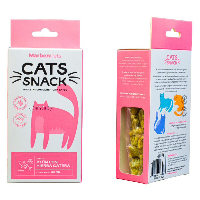 Cats Snack Galleta Atún Catnip (CK1022)