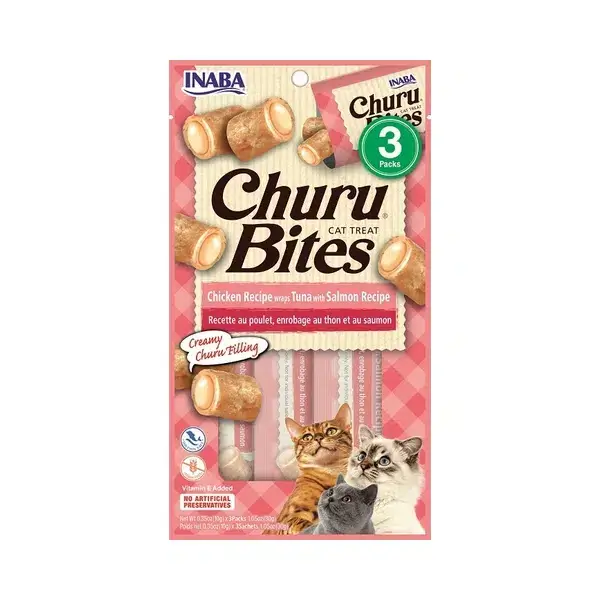 Churu Bites Gato Atun Tuna Salmon 3 Tubos (USA723)