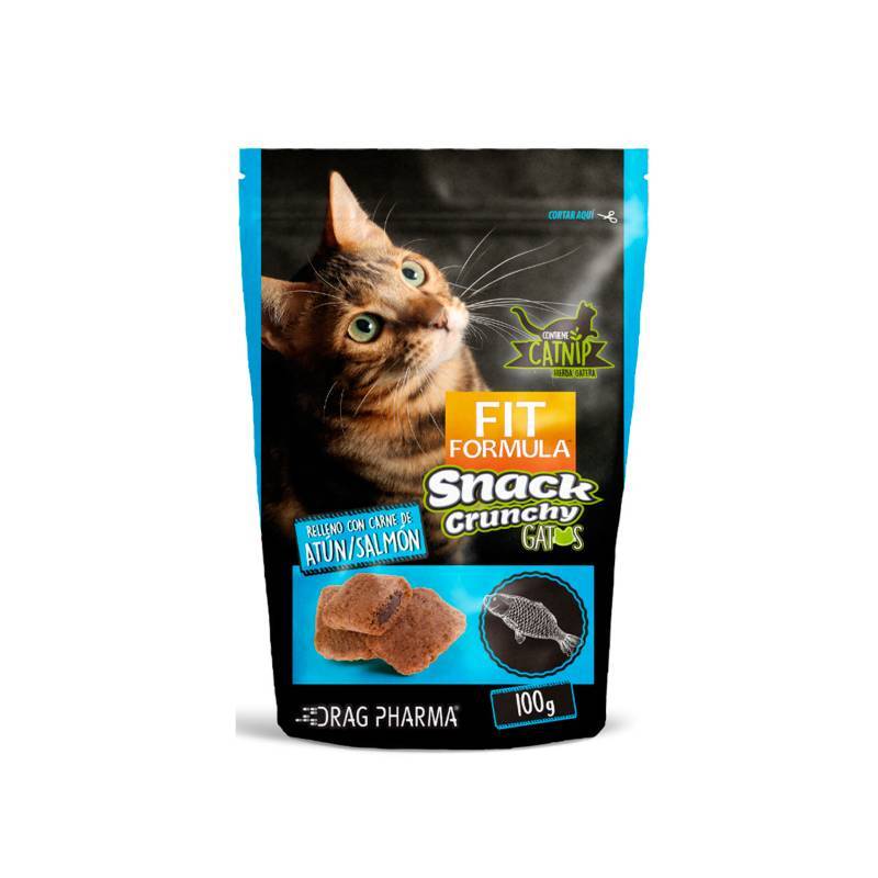 Fit Fórmula Snack Crunchy Relleno Atún Salmón con Catnip