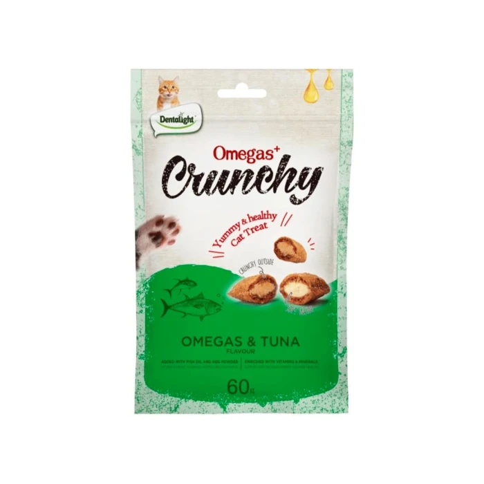 Galleta Crunchy Rellena Omega y Atún – Snack Dentalight para Gatos