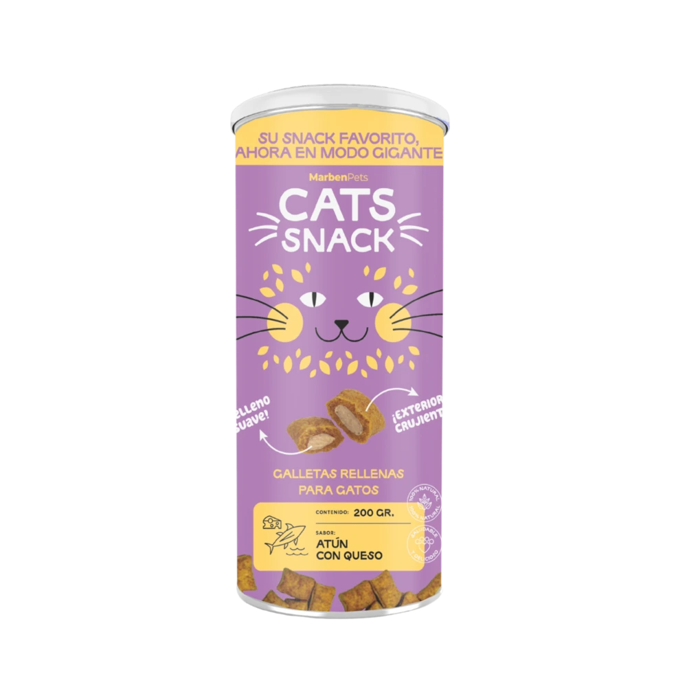 Cats Snack Maxi Galletas Rellenas Con Atun Y Queso (CK2002)