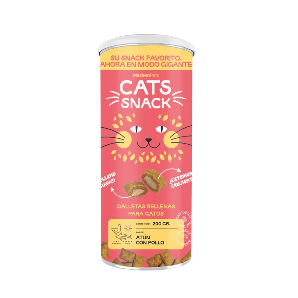 Cats Snack Maxi Galletas Rellenas Con Atun Y Pollo (CK2004)