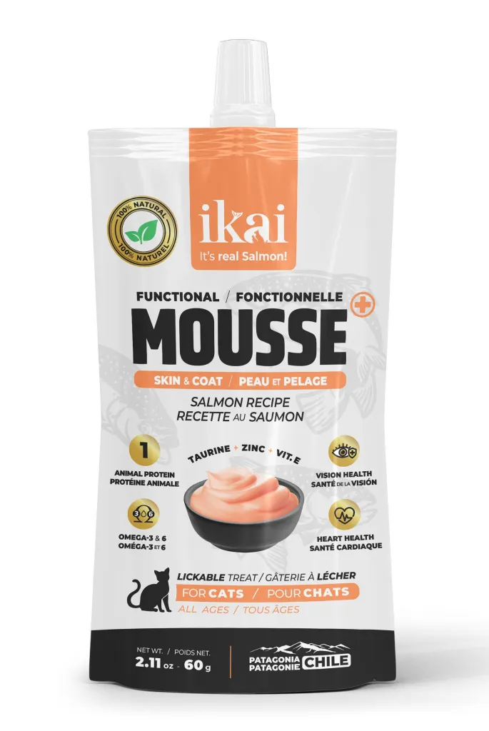 Snack Ikai Gato Mousse Salmon Piel&Pelaje (097