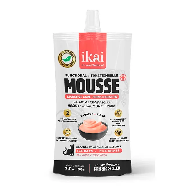 Ikai Gato Mousse Salmon&Cangrejo Digestivo