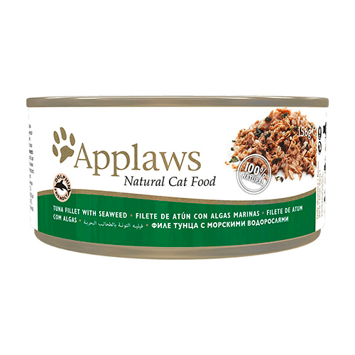 Lata Applaws Gato Filete Atún y Algas Marinas