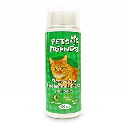 Shampoo Seco Repelente Pulgas Gato