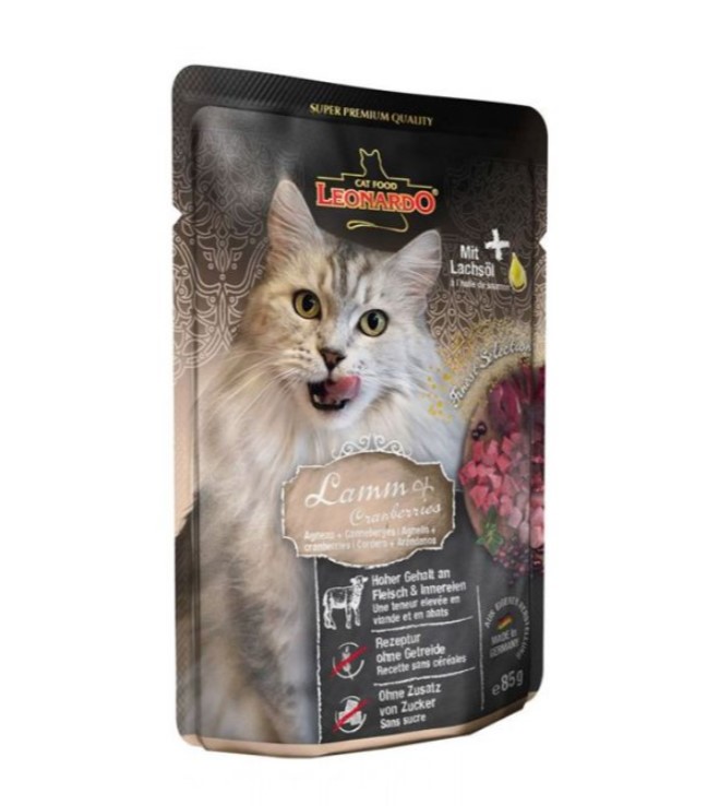 Sachet Leonardo Gato Cordero y Arándano
