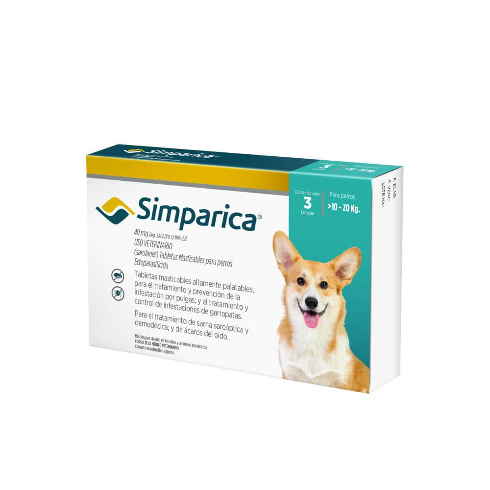 Simparica 40 MG 3 Tabletas
