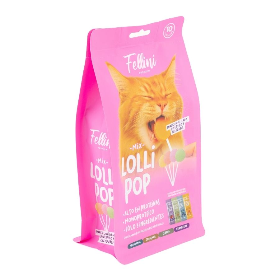 Snack Gato Fellini Lollipop Mix 10 Uni
