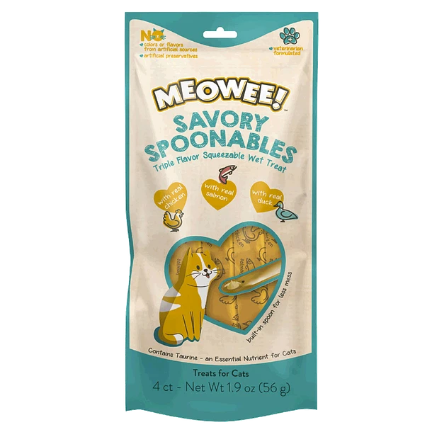 Snack Meowee Chicken Salmon & Duck 4 Tubos (P-00005)