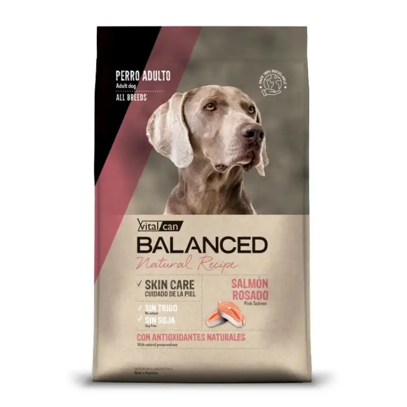 Vitalcan Balance Perro Adulto Salmón Rosado 15+