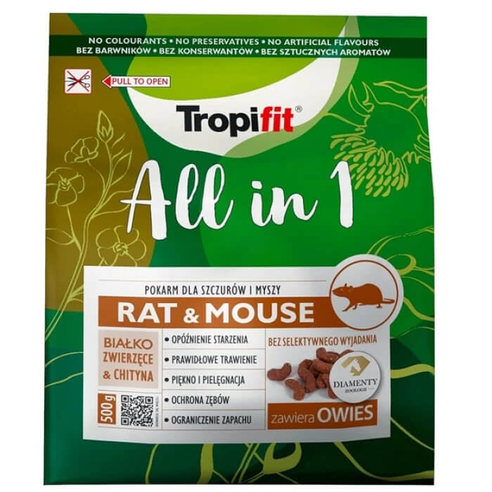 Tropifit All in 1 – Alimento Completo para Ratas y Ratones