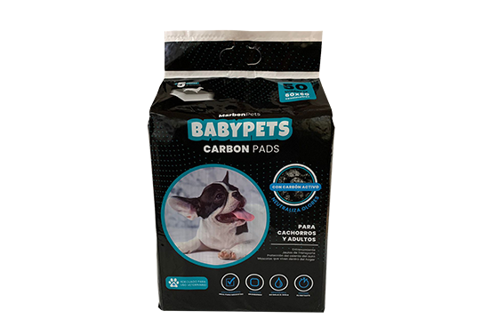 Baby Pet Sabanilla de Entrenamiento 50 Unidades Carbón