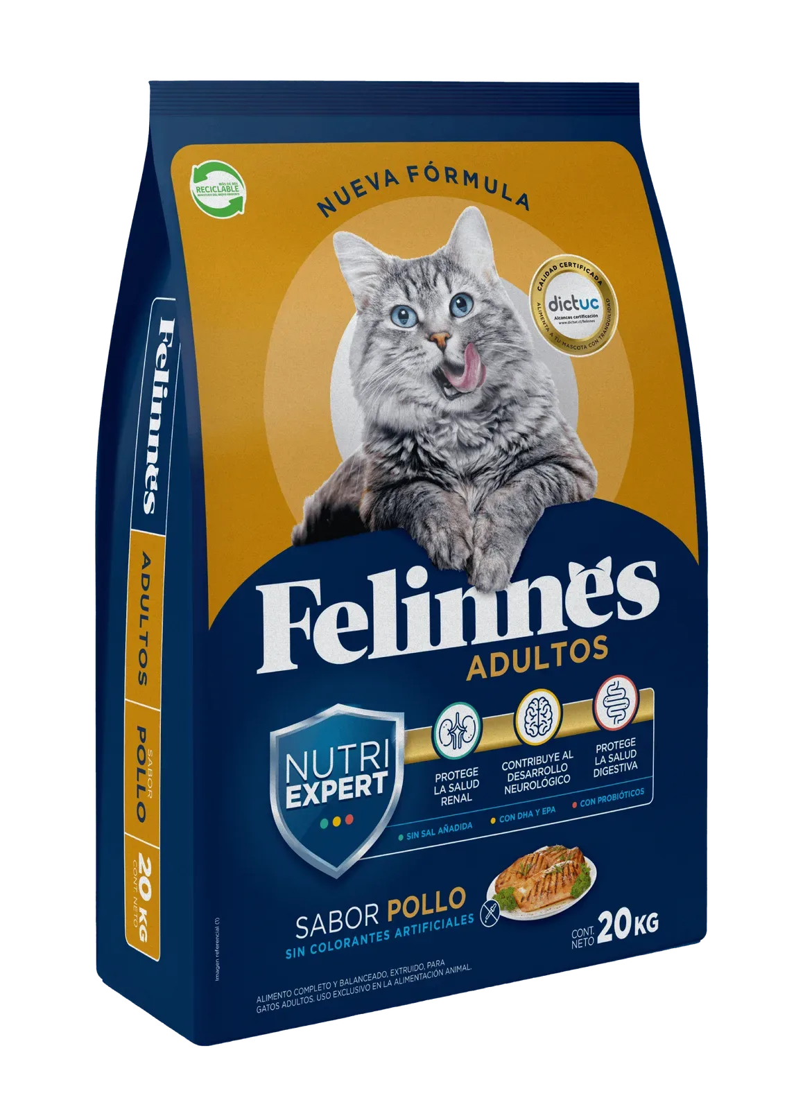 Alimento Felinnes Premium Gato Adulto Pollo