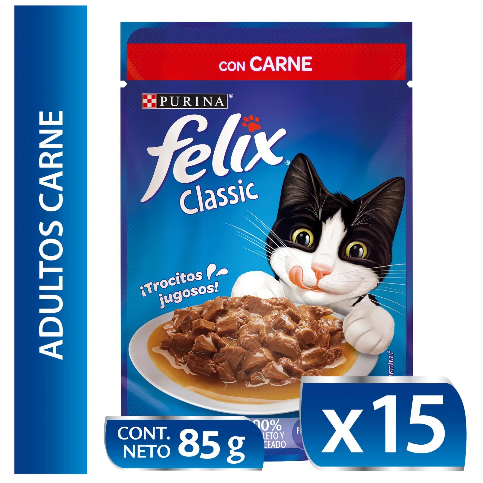 Sachet Felix Carne x15 Unidades