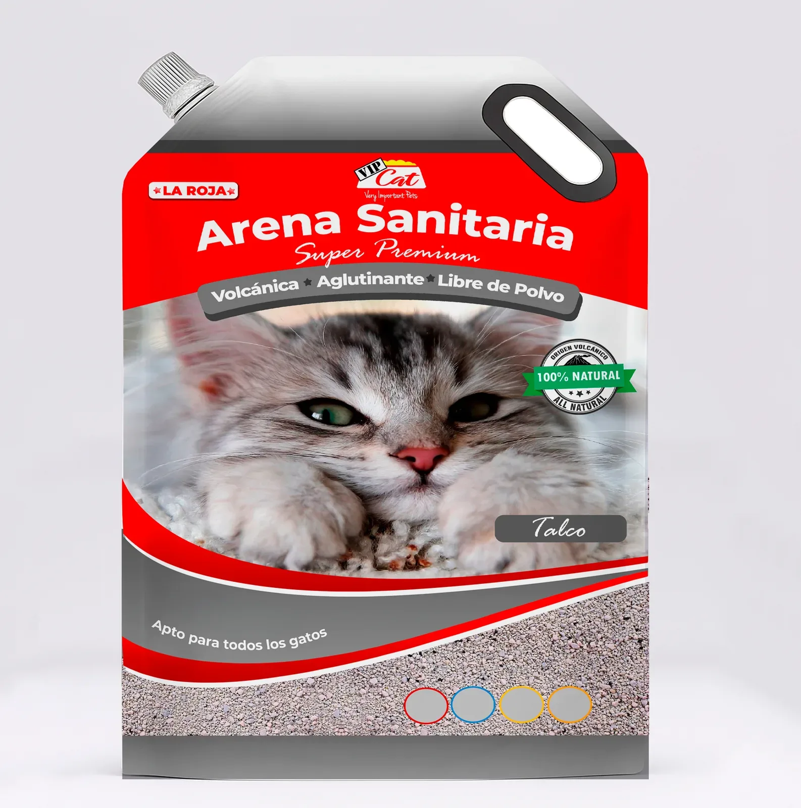 Arena Sanitaria VIP Cat Volcánica Aglutinante Talco