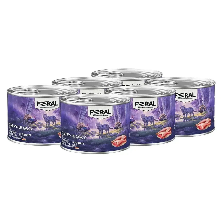 Lata Feral Gato Senior Turkey&Rabbit X6