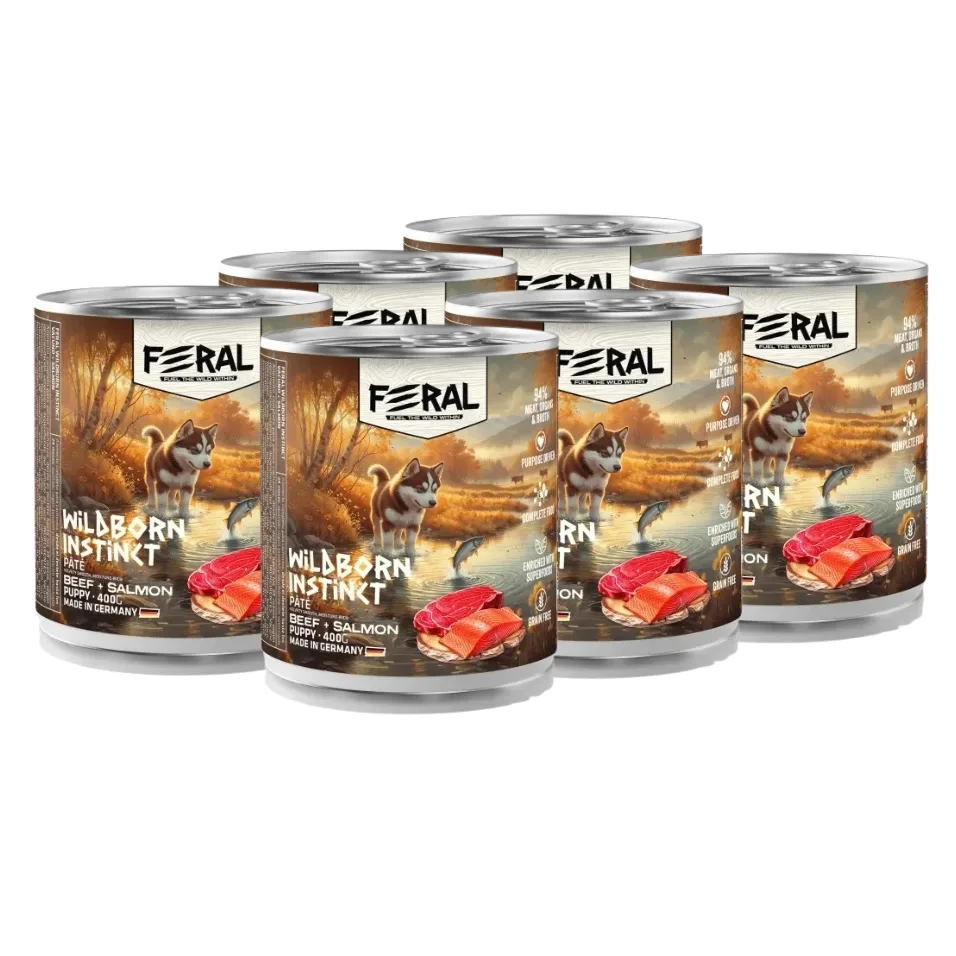 Lata Feral Puppy Beef&Salmon X6