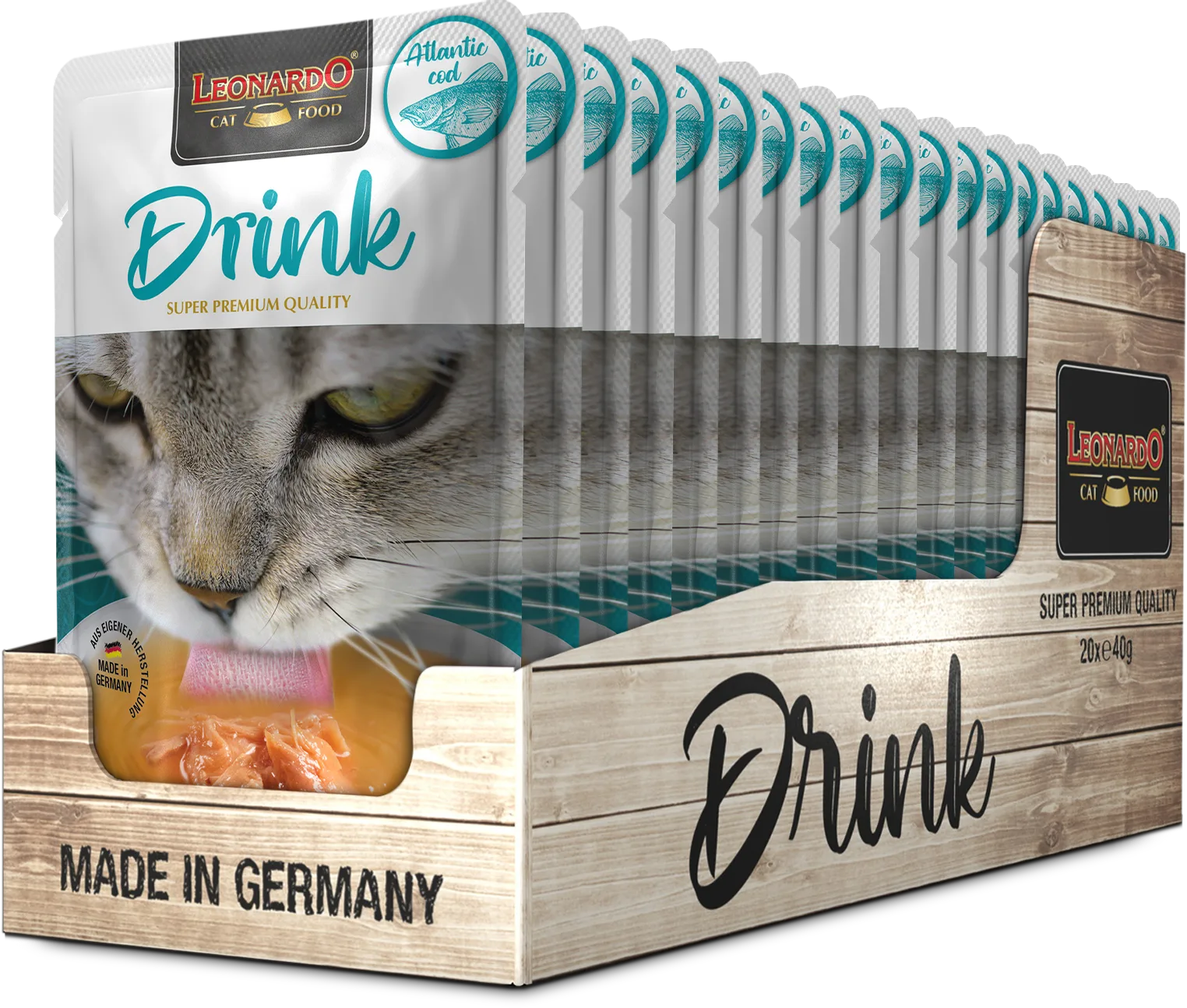 Sopa Leonardo Drink Atlantic Cod X 20