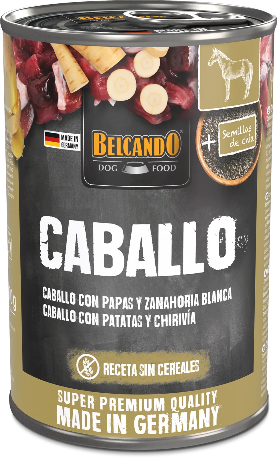 Lata Belcando Qs Caballo